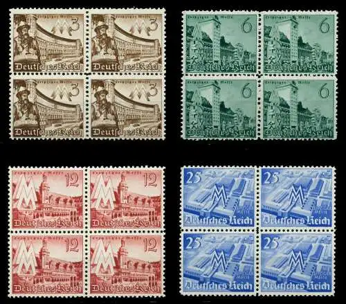 3. REICH 1940 Nr 739-742 postfrisch VIERERBLOCK 77D652