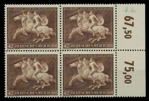 3. REICH 1941 Nr 780 postfrisch VIERERBLOCK ORA 77FF2A