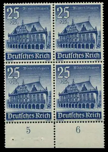 3. REICH 1940 Nr 758 postfrisch VIERERBLOCK URA 77FFB2