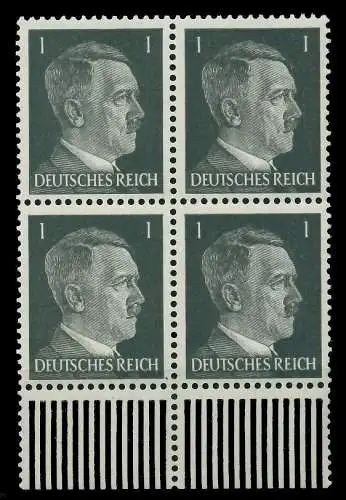 3. REICH 1941 Nr 781a postfrisch VIERERBLOCK URA 78005E
