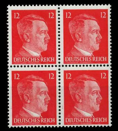 3. REICH 1942 Nr 827 postfrisch VIERERBLOCK 780236