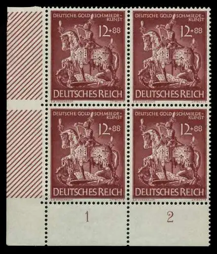 3. REICH 1943 Nr 861 postfrisch VIERERBLOCK 780322