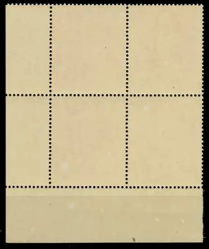 3. REICH 1945 Nr 910 postfrisch VIERERBLOCK ECKE-URE 7803AA