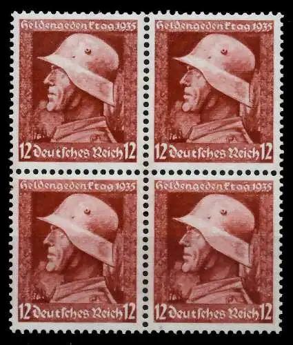 3. REICH 1935 Nr 570y postfrisch VIERERBLOCK 78041A