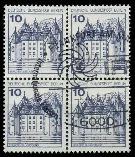 BERLIN DS BURGEN U. SCHLÖSSER Nr 532A gestempelt VIERERB 7806DE