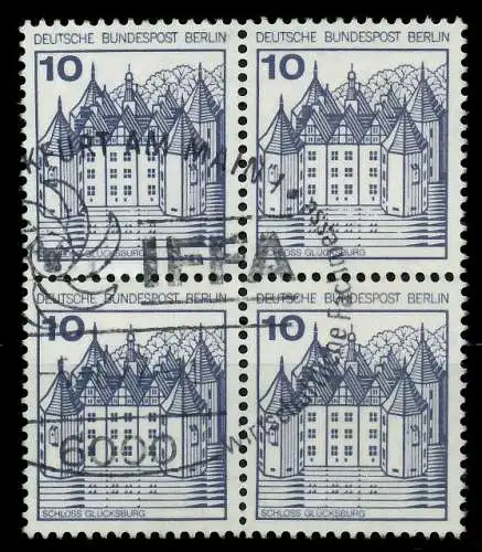 BERLIN DS BURGEN U. SCHLÖSSER Nr 532A gestempelt VIERERB 780702