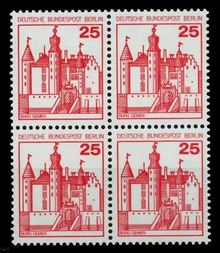 BERLIN DS BURGEN u. SCHLÖSSER Nr 587 postfrisch VIERERB S390C0A