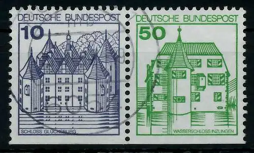 BRD ZUSAMMENDRUCK Nr W69I gestempelt WAAGR PAAR 78309A