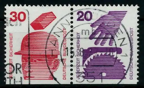 BRD ZUSAMMENDRUCK Nr W56 gestempelt WAAGR PAAR 7830CE