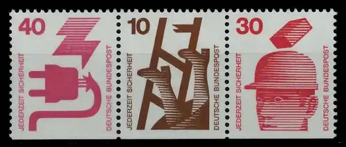 BRD ZUSAMMENDRUCK Nr W50 postfrisch 3ER STR 78310A