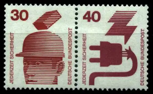 BRD ZUSAMMENDRUCK Nr W42 postfrisch WAAGR PAAR S390E6E