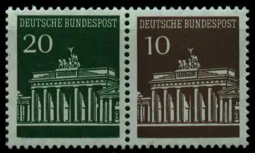 BRD ZUSAMMENDRUCK Nr W24 postfrisch WAAGR PAAR S390FFA