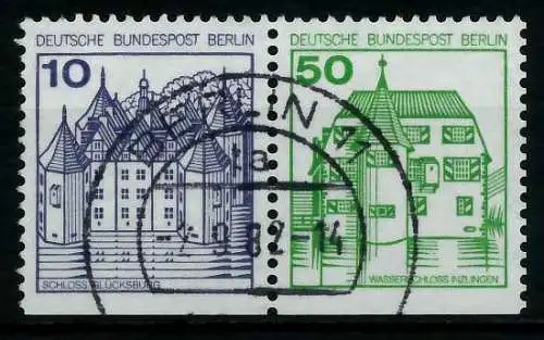 BERLIN ZUSAMMENDRUCK Nr W74 gestempelt WAAGR PAAR 784766