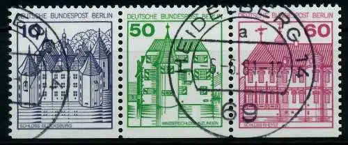 BERLIN ZUSAMMENDRUCK Nr W76 zentrisch gestempelt 3ER STR 78478E