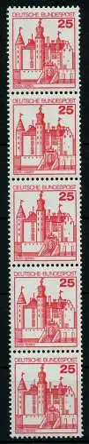 BRD DS BURGEN u. SCHLÖSSER Nr 996R postfrisch 5ER STR 7848E6