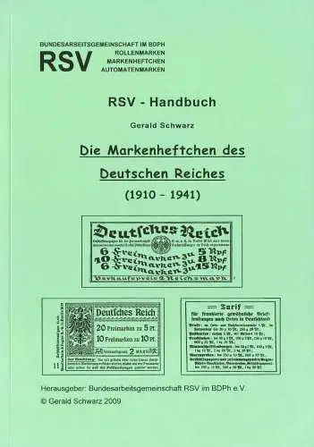 HANDBUCH D-REICH MARKENHEFTCHEN 1910-1941 787F3E