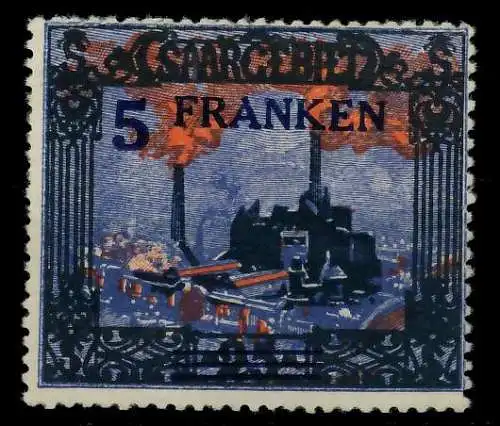 SAARGEBIET LANDS.BILD Nr 83A postfrisch 78ADEA