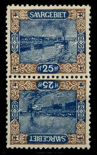 SAARGEBIET LANDS.BILD Nr 56A Kdr III postfrisch SENKR P 78B122