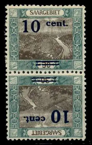 SAARGEBIET LANDS.BILD Nr 72AI Kdr III ungebraucht SENKR P 78B156