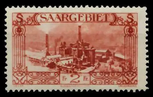 SAARGEBIET 1926 Nr 119 ungebraucht 78B312