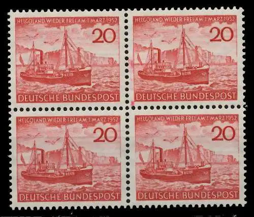 BRD 1952 Nr 152 postfrisch VIERERBLOCK 78B50E