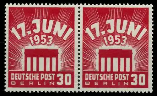 BERLIN 1953 Nr 111 postfrisch WAAGR PAAR 78D5A6