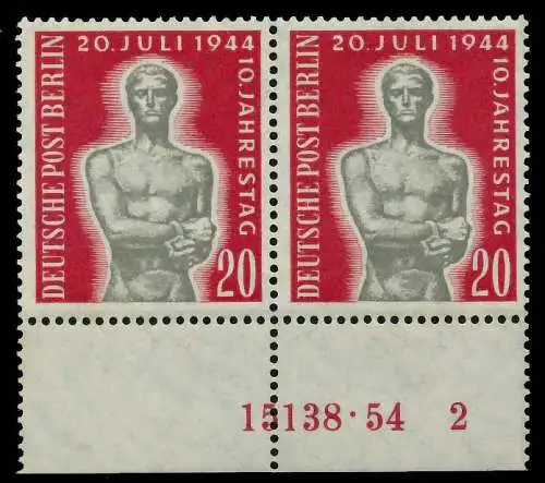 BERLIN 1954 Nr 119 HAN 15138.54 2 ungebraucht 78D74E