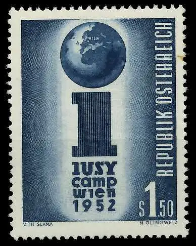 ÖSTERREICH 1952 Nr 974 postfrisch 78DB16