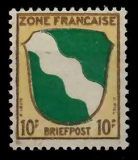 FRANZ. ZONE ALLG. AUSG. Nr 5 postfrisch 790006