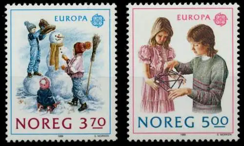 NORWEGEN 1989 Nr 1019-1020 postfrisch 91A026