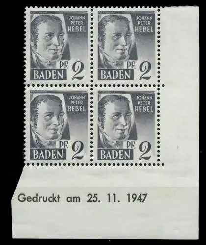 FZ BADEN 1. AUSGABE SPEZIALISIERT Nr 1 Bru ungebraucht EC 79020A