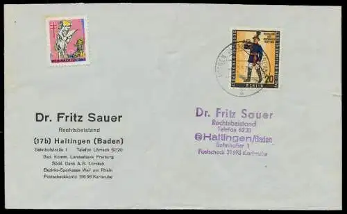 BERLIN 1957 Nr 176 BRIEF EF 79027E