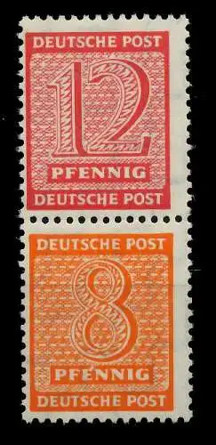 SBZ WESTSACHSEN ZDR Nr Z3106 SZd6 postfrisch SENKR PAAR 7902E2