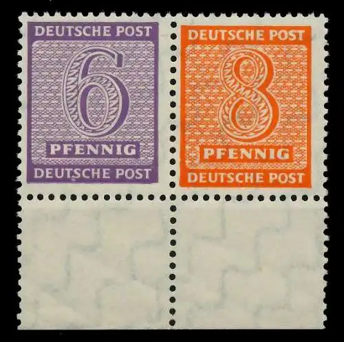 SBZ WESTSACHSEN ZDR Nr Z3015 WZd15 postfrisch WAAGR PAA 7902F6