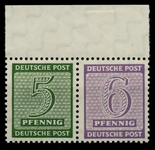 SBZ WESTSACHSEN ZDR Nr Z3014 WZd14 postfrisch WAAGR PAA 7902FE