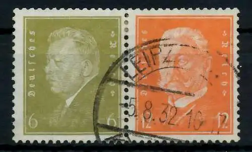 D-REICH ZUSAMMENDRUCK Nr W29 gestempelt WAAGR PAAR 7924E6