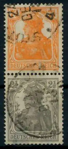 D-REICH ZUSAMMENDRUCK Nr S13a gestempelt SENKR PAAR 7926F2