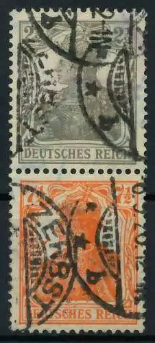 D-REICH ZUSAMMENDRUCK Nr S11b gestempelt SENKR PAAR 792716