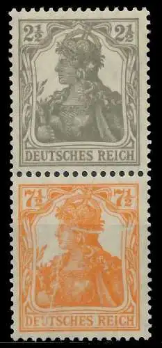 D-REICH ZUSAMMENDRUCK Nr S11a postfrisch SENKR PAAR 792732