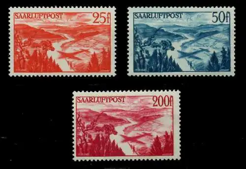 SAARLAND 1948 Nr 252-254 postfrisch 792896