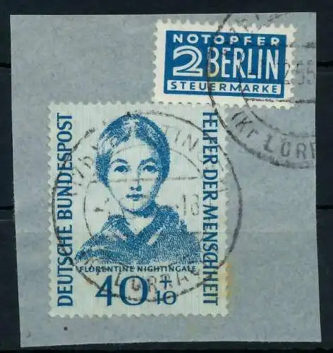 BRD 1955 Nr 225 zentrisch gestempelt Briefst³ck 792976