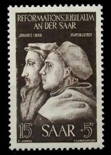 SAARLAND 1951 Nr 308 postfrisch 792A32