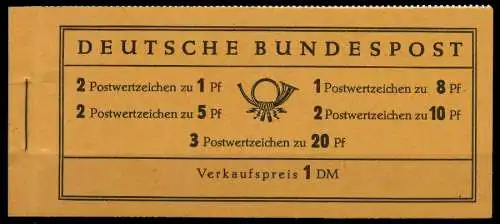 BRD BUND MARKENHEFTCHEN Nr MH 4YI postfrisch 792C16