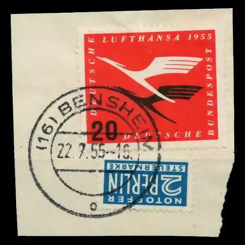 BRD 1955 Nr 208 gestempelt Briefst³ck 792C86