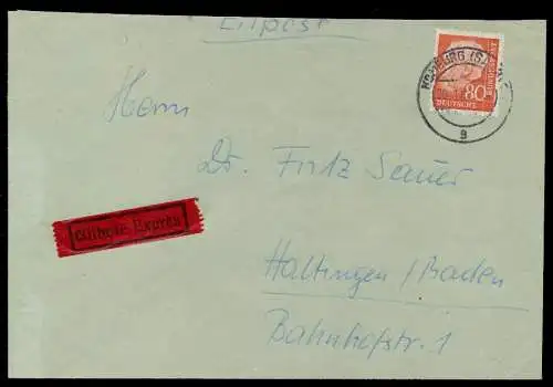 BRD DS HEUSS 2 Nr 264 BRIEF EF 794CB2