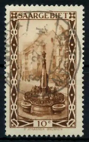 SAARGEBIET 1926 Nr 108II gestempelt 7951FA