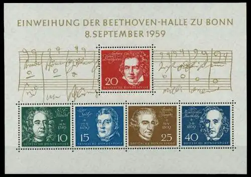 BRD BLOCK KLEINBOGEN 1949 1989 Block 2 postfrisch 797A76