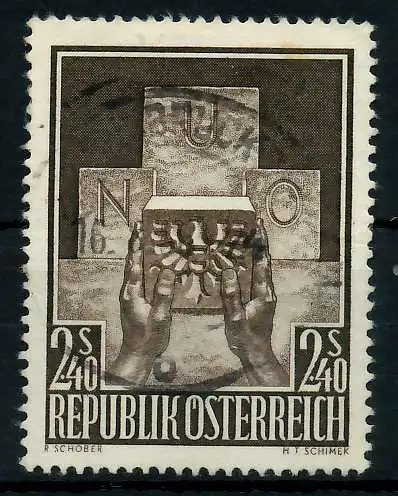 ÖSTERREICH 1956 Nr 1025 gestempelt 797B02