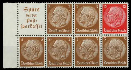 DEUTSCHES REICH HEFTCHENBLATT Nr HB94B postfrisch HB 799576