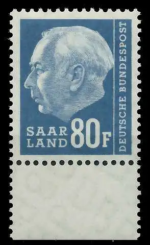 SAAR OPD 1957 Nr 424 postfrisch URA 799A26